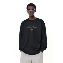 Noah Mars first black soul cross American casual tide brand men's wild pounds full cotton trend long -sleeved T -shirt