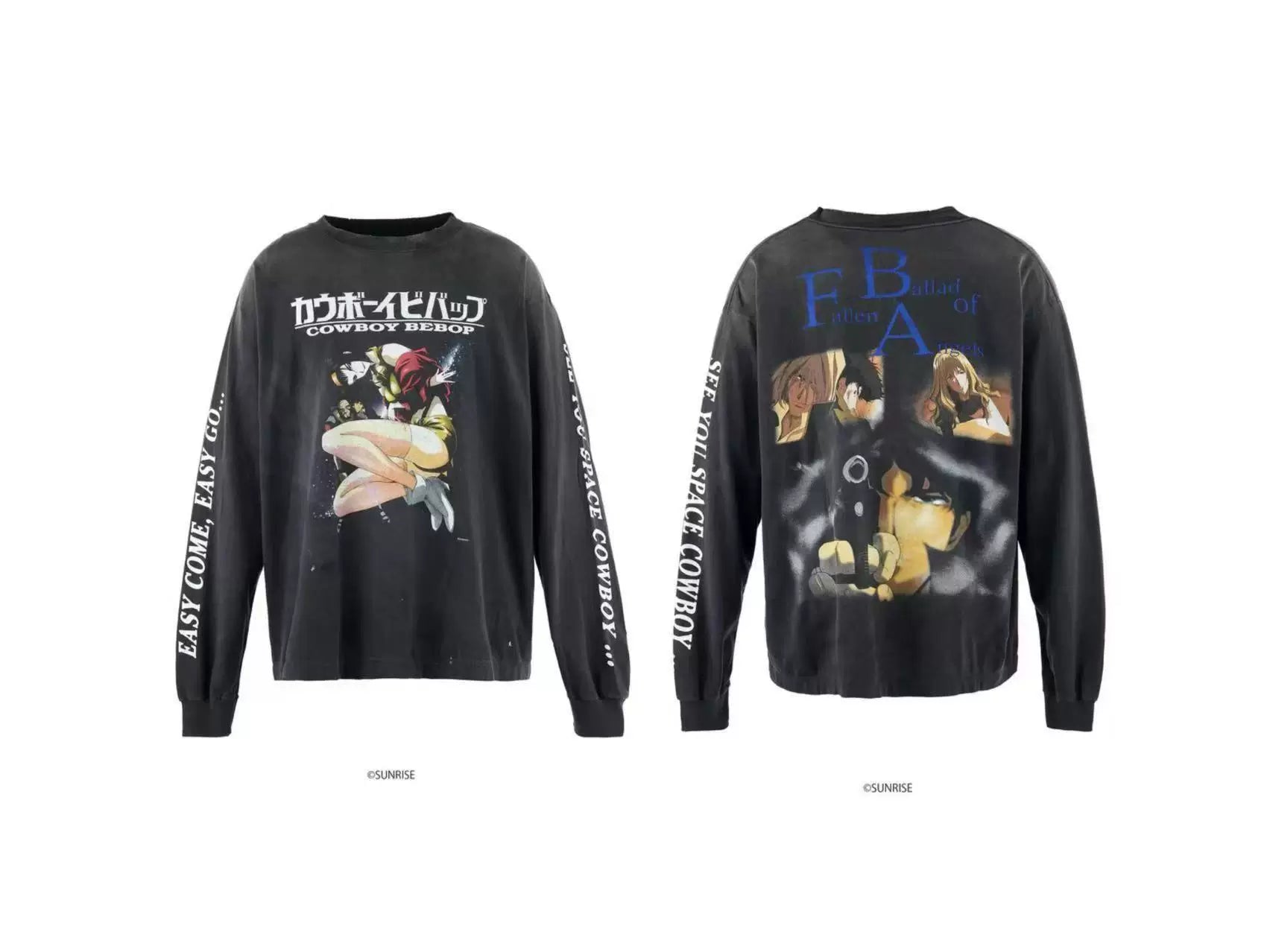 Saint Michael x Cowboy Bebop Anime Long Sleeve - Black