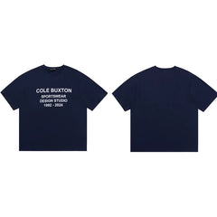 Cole Buxton Navy Sportswear Design Studio T-Shirt