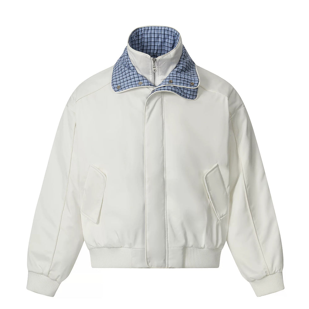 NOAH MARS American casual old money style pattern deconstruction splicing cotton coat versatile men's short jacket cotton coat