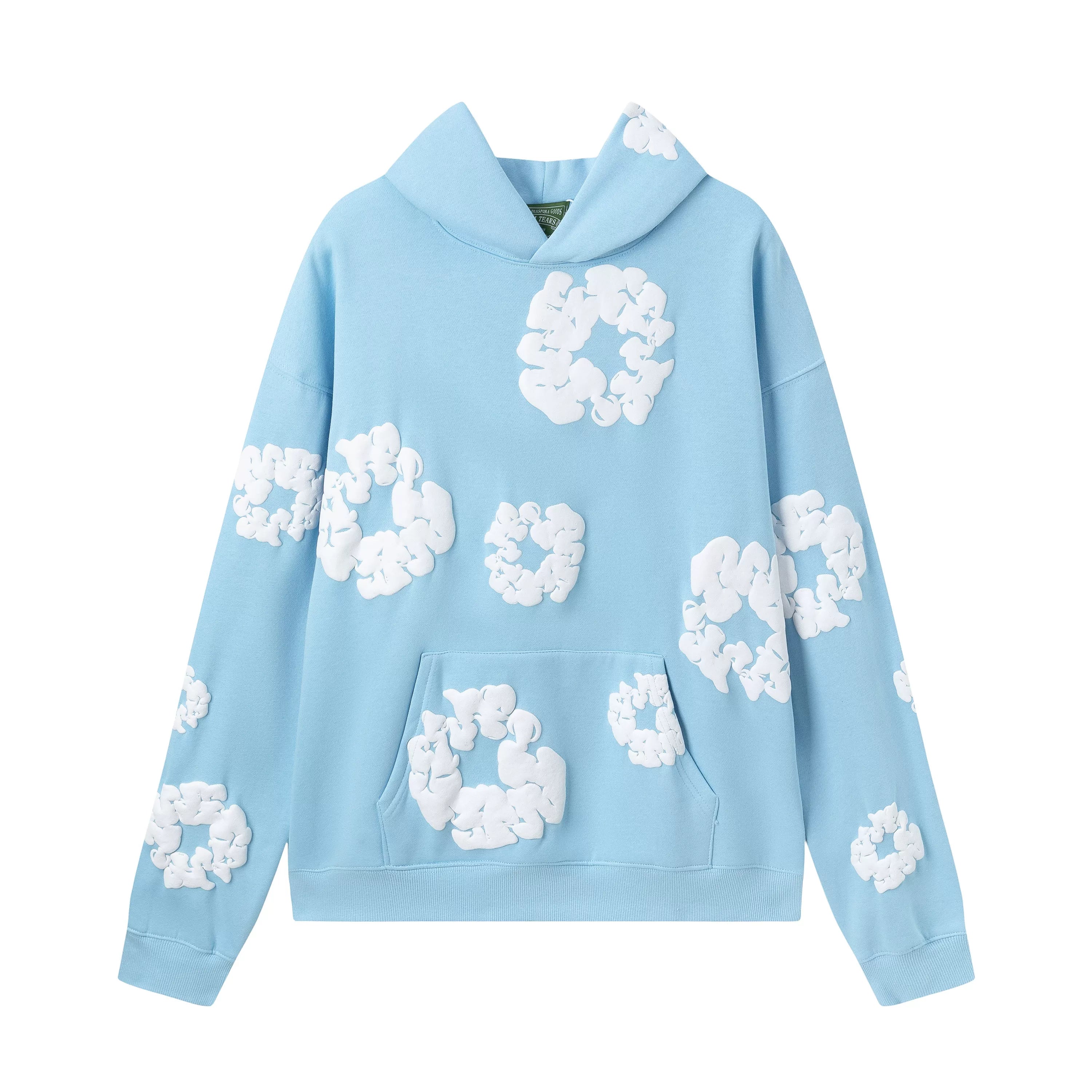 Denim Tears Cotton Wreath Hoodie - Sky Blue