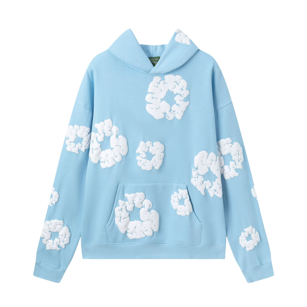 Denim Tears Cotton Wreath Hoodie - Sky Blue