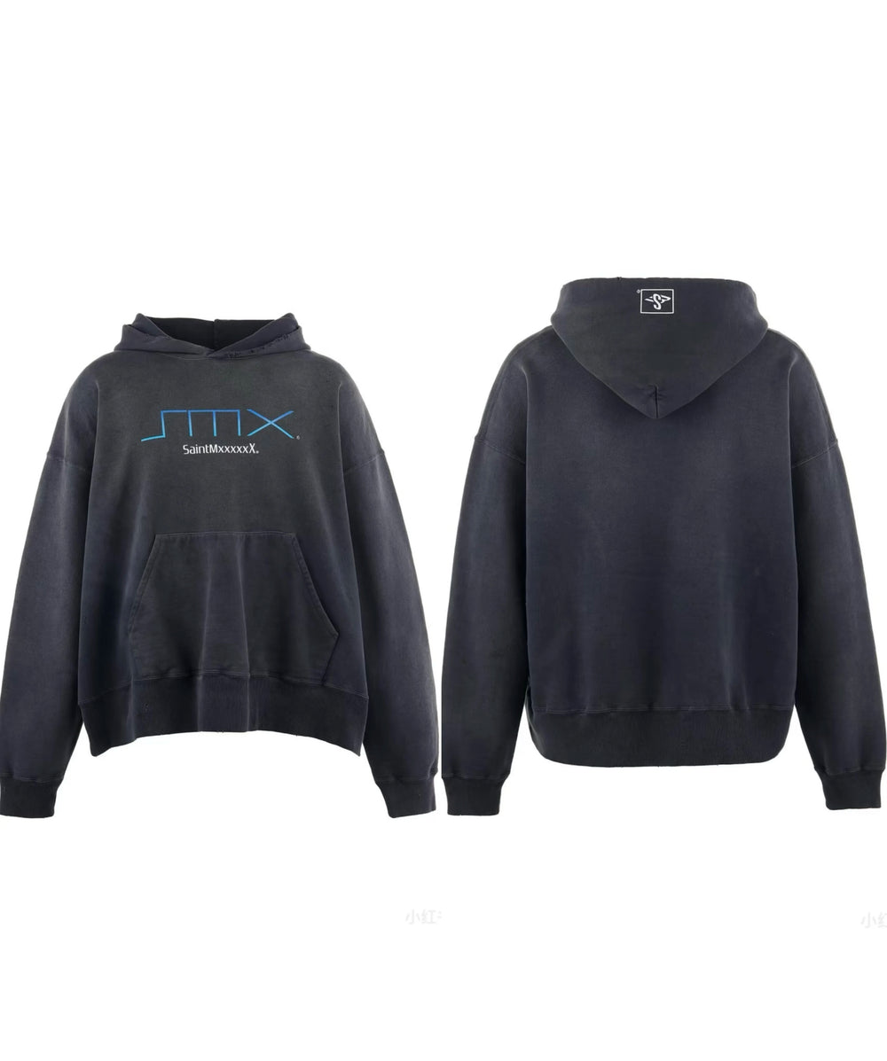 Saint Michael "JTMX" Minimalist Hoodie - Black