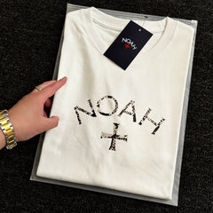 NOAH MARS Small Fashion Brand python cross American casual loose China-Chic antibacterial cotton short sleeve T-shirt men