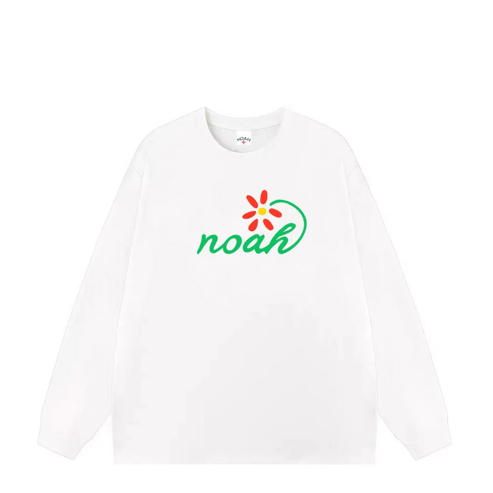 NOAH2025新款重磅纯棉长袖T恤男女春秋宽松打底衫内搭外穿上衣