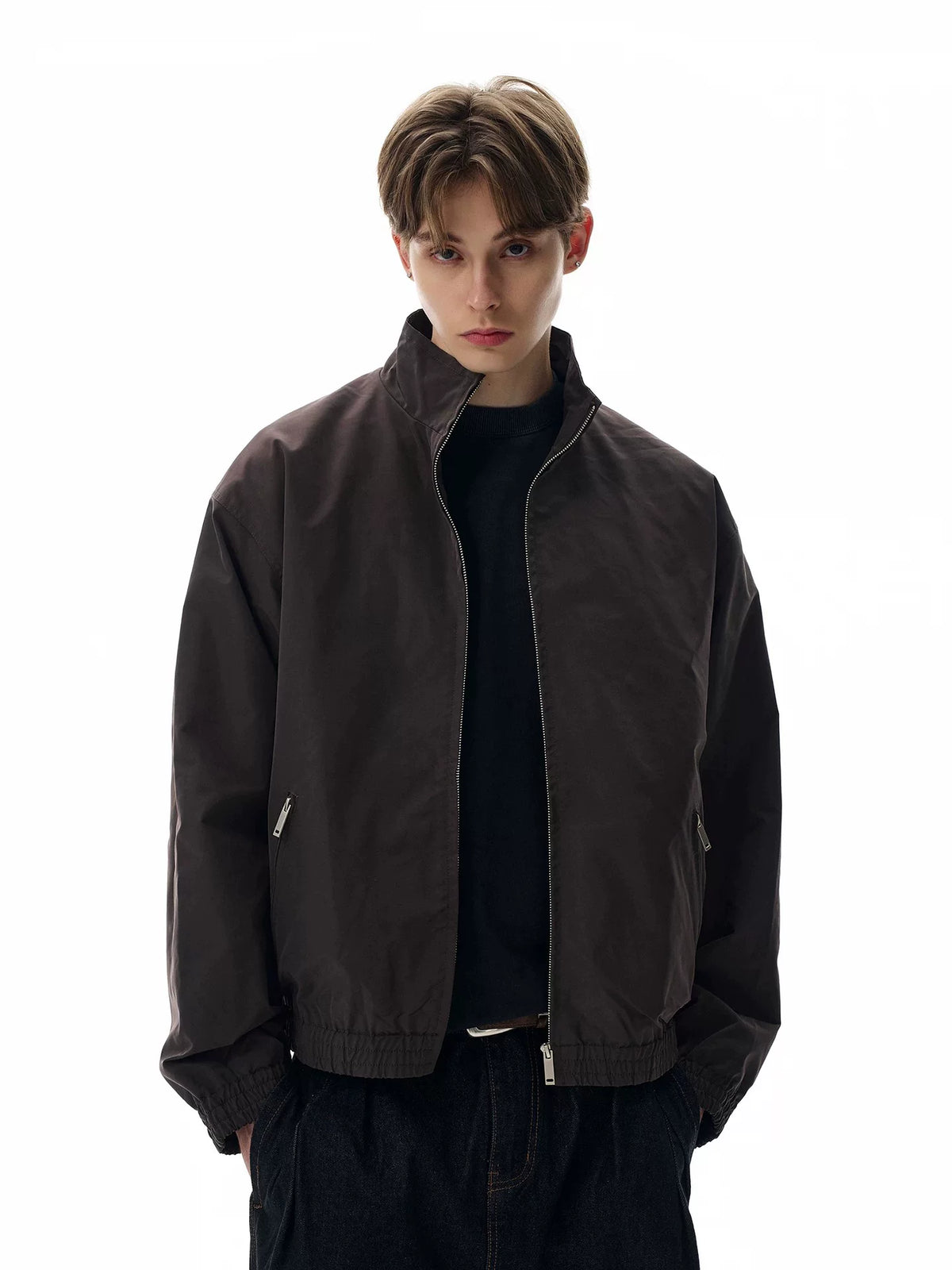 NOAH MARS American casual retro old money style VIBE stand up collar short windbreaker jacket men's autumn coat