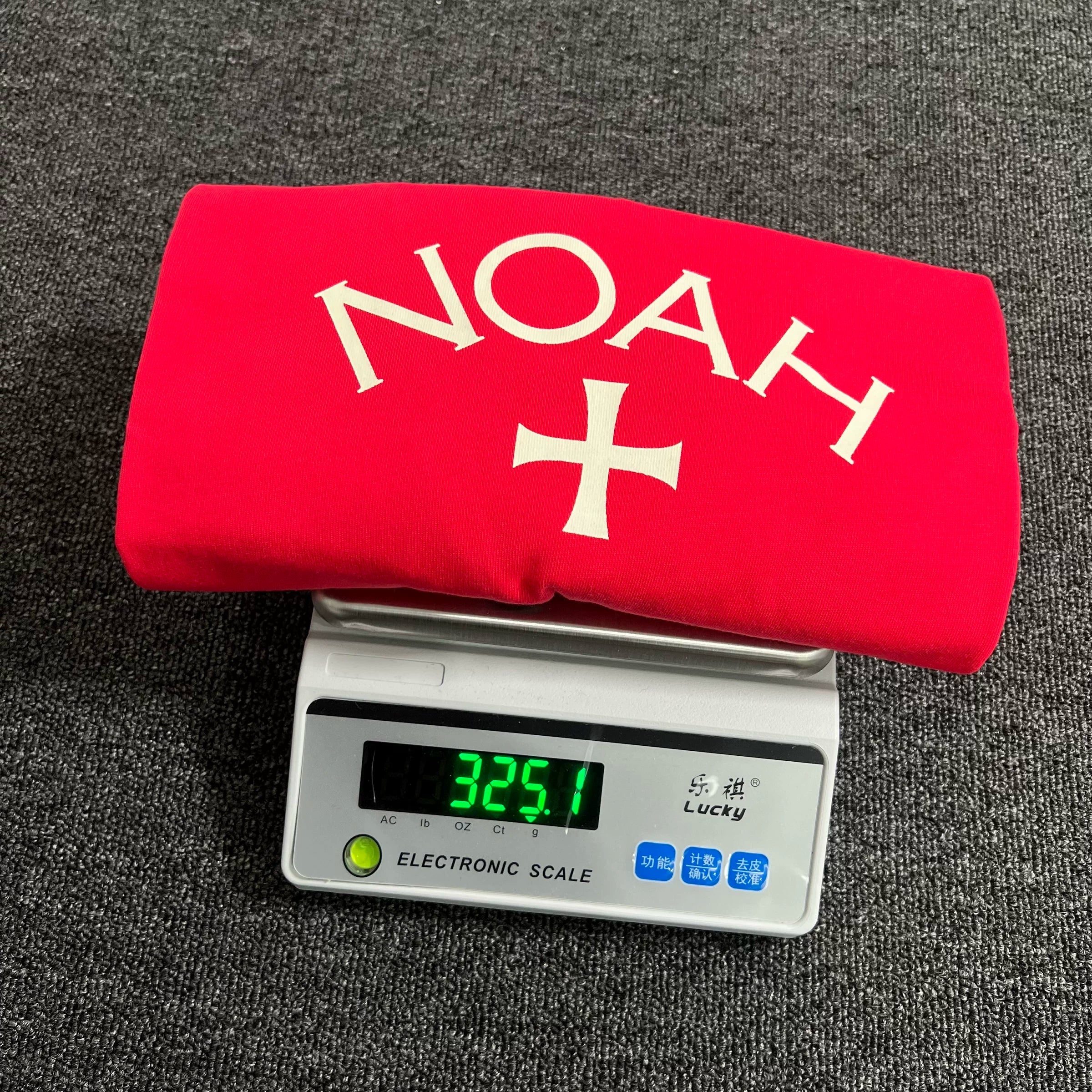 NOAH MARS Niche Trendy Brand Year Anniversary First Generation Crimson Cross Cotton Trendy Loose Short Sleeve T-shirt