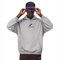 NOAH MARS niche trendy brand two bar wave men's American casual thread splicing trendy hooded sweatshirt