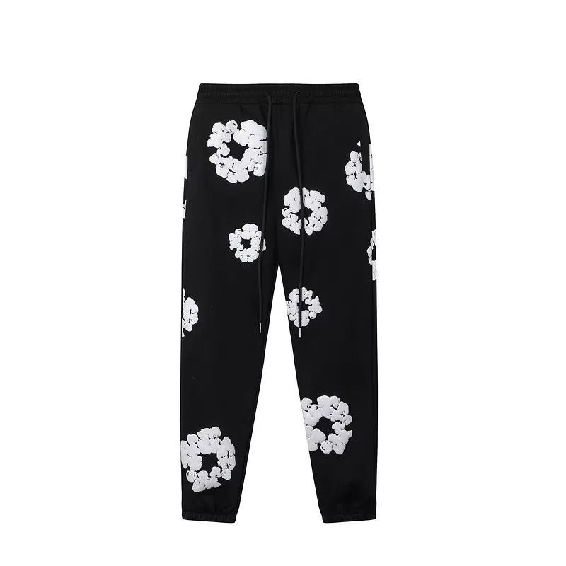 Denim Tears Cotton Wreath Sweatpants - Black