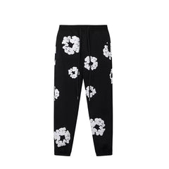 Denim Tears Cotton Wreath Sweatpants - Black