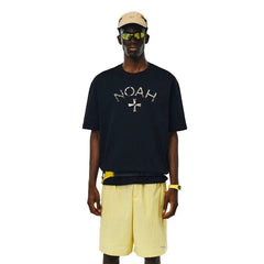 NOAH MARS Small Fashion Brand python cross American casual loose China-Chic antibacterial cotton short sleeve T-shirt men