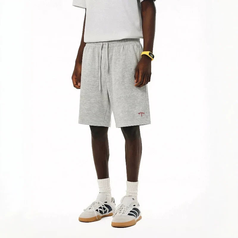 NOAH MARS lightning embroidery summer cool thin shorts five quarter pants loose knit couple sports pants men
