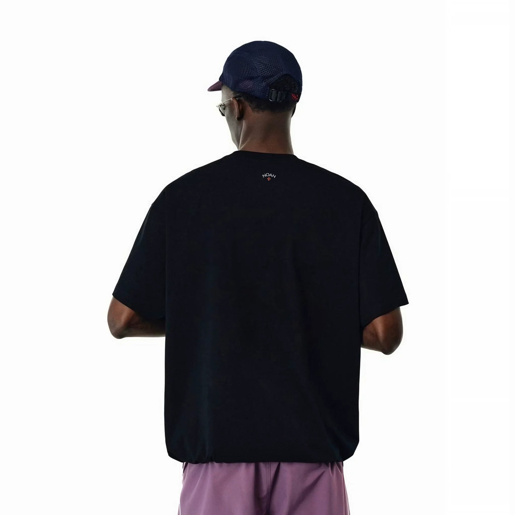 NOAH MARS niche trendy brand with a small cross on the back, American casual, simple, antibacterial, cotton short sleeved T-shirt for men