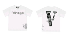 Vlone x Pop Smoke Tribute Portrait Graphic T-Shirt - White