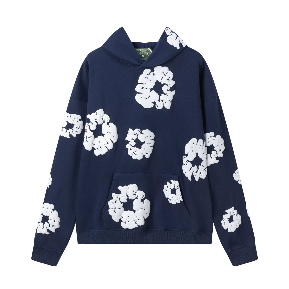 Denim Tears Cotton Wreath Hoodie - Navy Blue