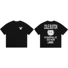 Cole Buxton Black Marshall St. Smiley Graphic T-Shirt