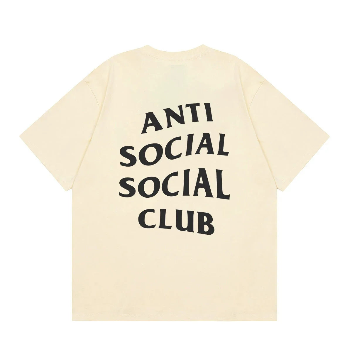 Anti Social Social Club Classic Logo T-Shirt - Cream/Black
