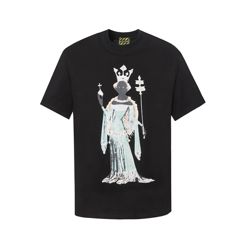 Denim Tears Art Graphic T-Shirt - Black/Crown Figure