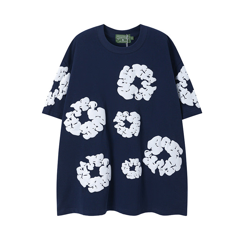 Denim Tears Cotton Wreath T-Shirt - Navy Blue
