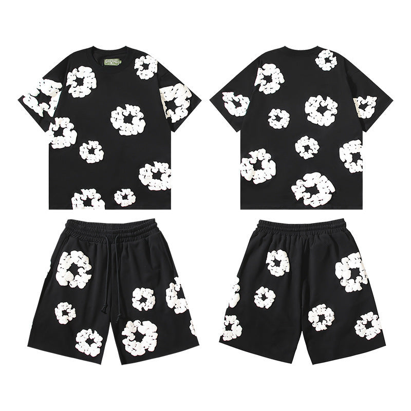 Denim Tears Cotton Wreath  Set - Black/White