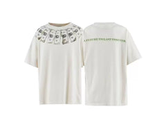 Saint Michael Dollar Bill Collar & Text Vintage T-Shirt - Off-White
