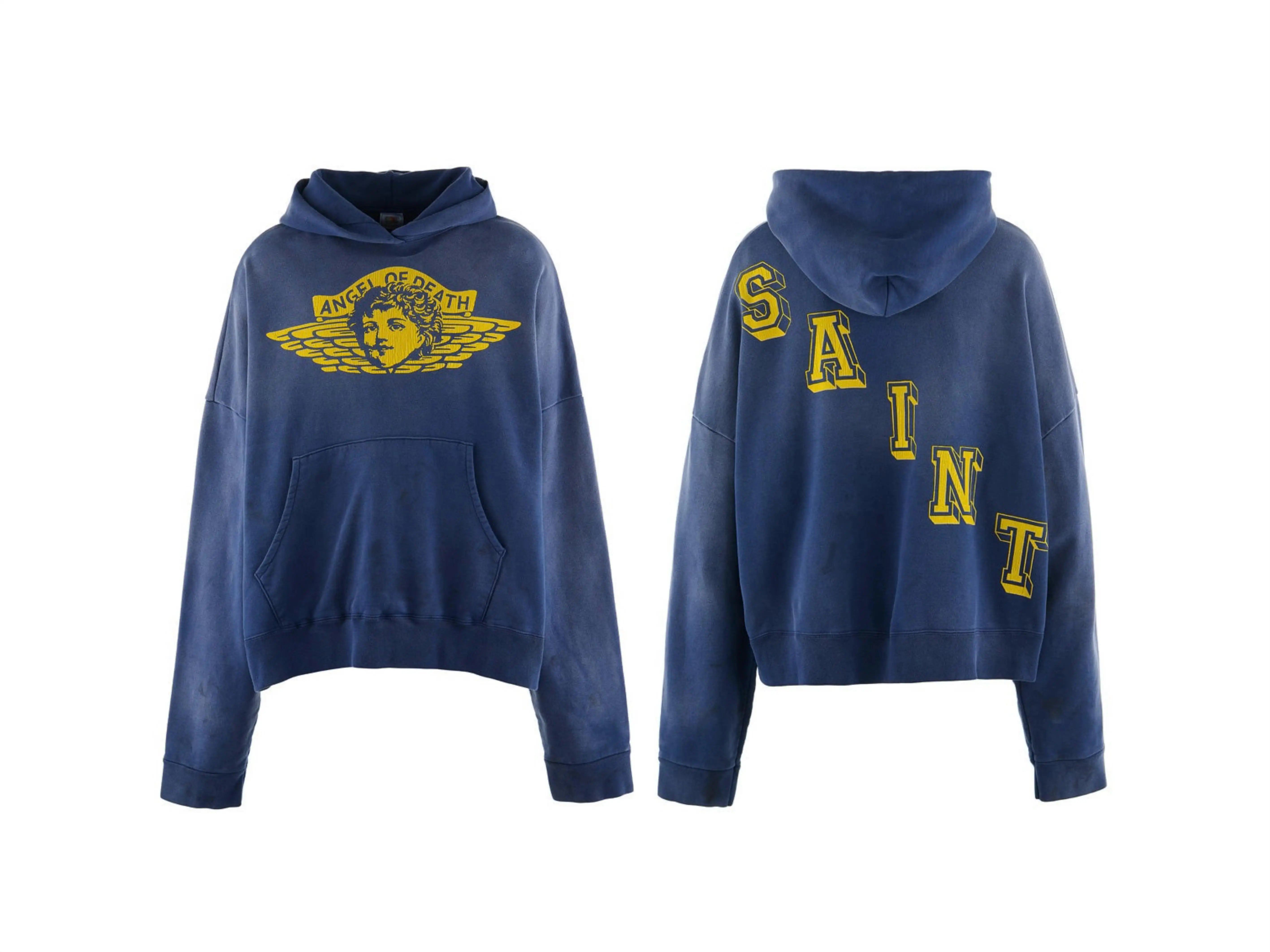 Saint Michael "ANGEL OF DEATH" Hoodie - Blue