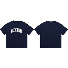 Cole Buxton Navy Arched Buxton Varsity Logo T-Shirt
