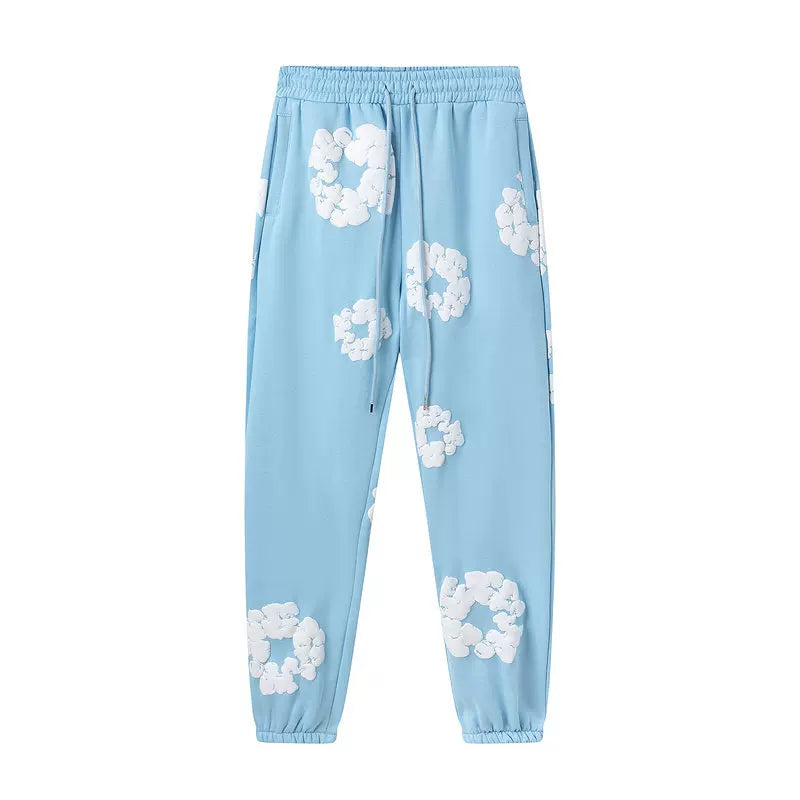 Denim Tears Cotton Wreath Sweatpants - Sky Blue