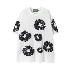 Denim Tears Cotton Wreath T-Shirt - White/Black