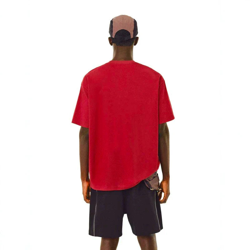 NOAH MARS Niche Trendy Brand Year Anniversary First Generation Crimson Cross Cotton Trendy Loose Short Sleeve T-shirt