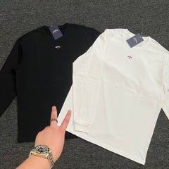 NOAH MARS Autumn New Product Chest Embroidered Small Logo Cross Simple American Leisure Trend Long Sleeve T-shirt for Men