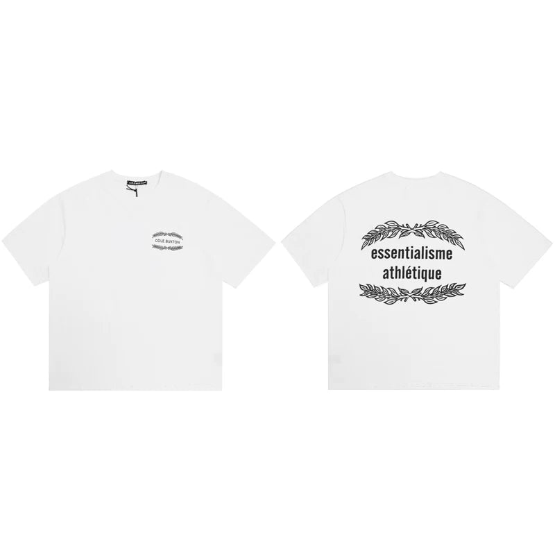 Cole Buxton White Laurel Wreath Graphic T-Shirt