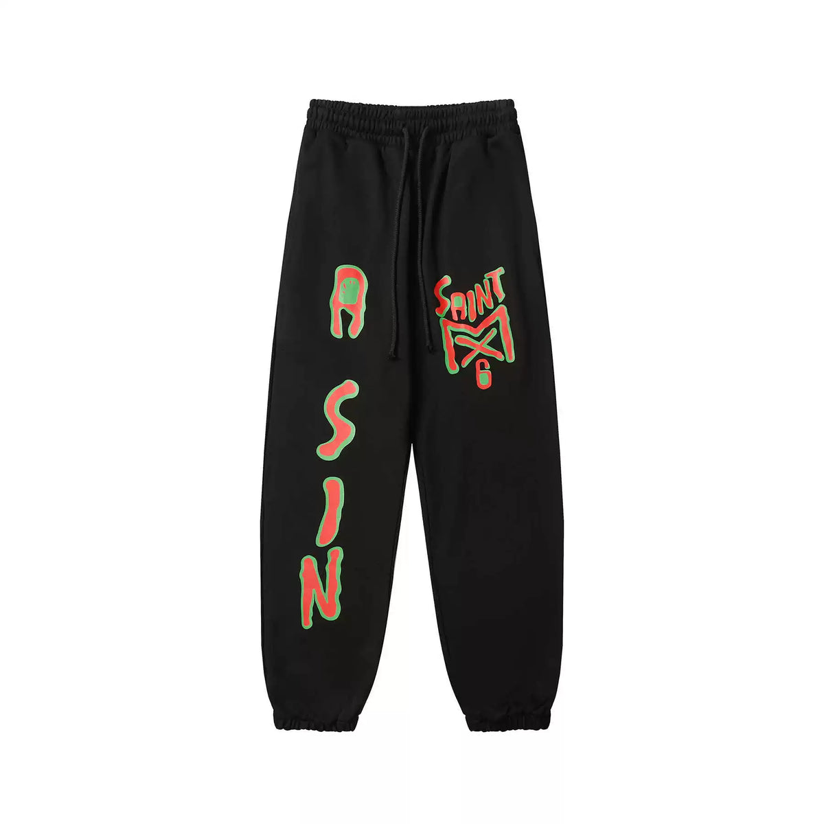 Saint Michael Vertical "A SIN" Sweatpants - Black