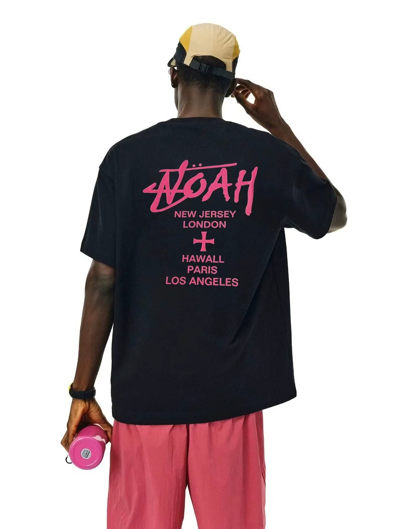 NOAH MARS niche fashion brand touring limited edition American casual loose fit men's heavyweight cotton trendy short sleeved T-shirt