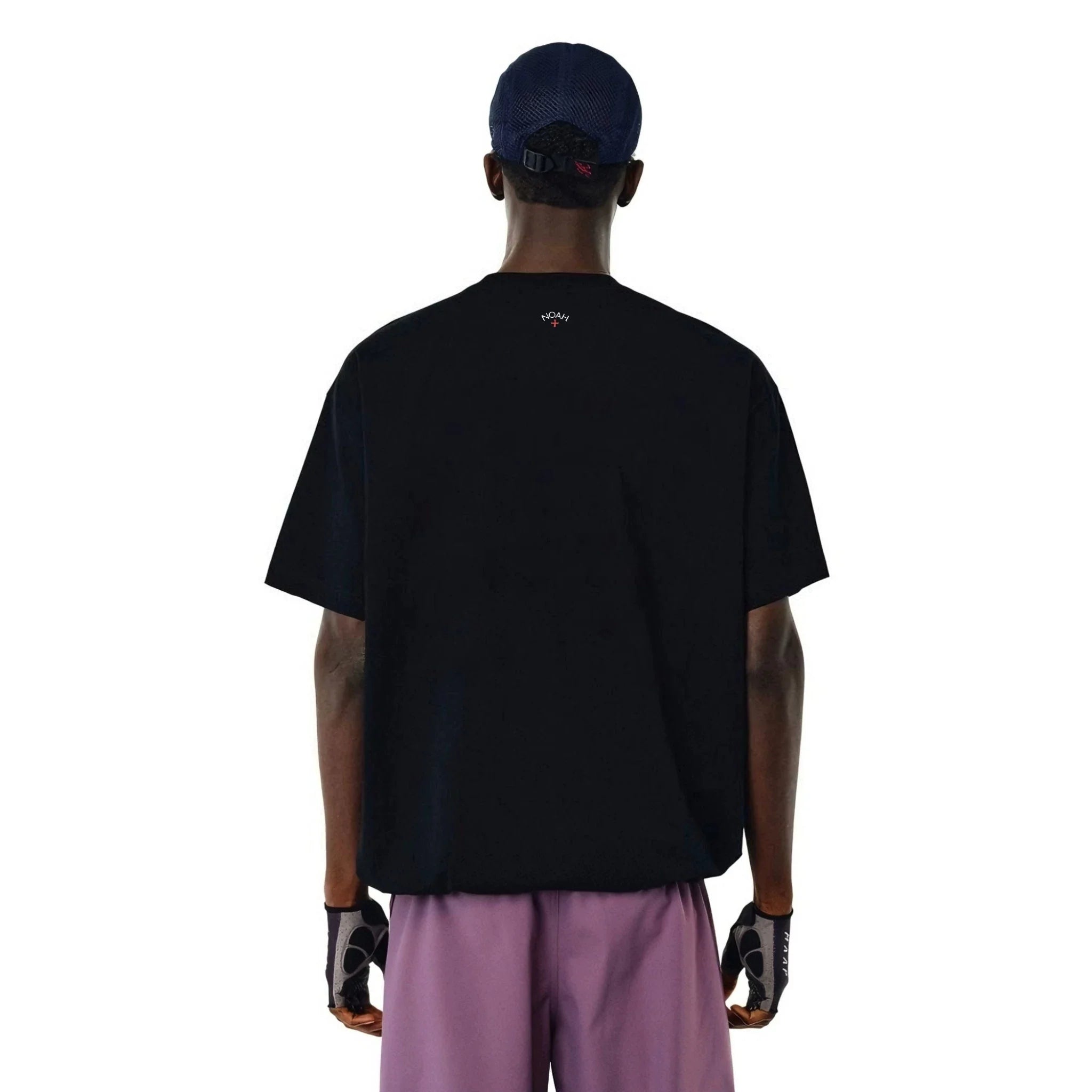 NOAH MARS niche trendy brand with a small cross on the back, American casual, simple, antibacterial, cotton short sleeved T-shirt for men