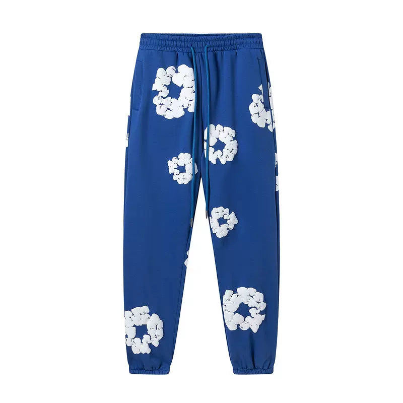 Denim Tears Cotton Wreath Sweatpants - Royal Blue