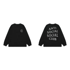 Anti Social Social Club Classic Long Sleeve T-Shirt - Black/Dark Grey