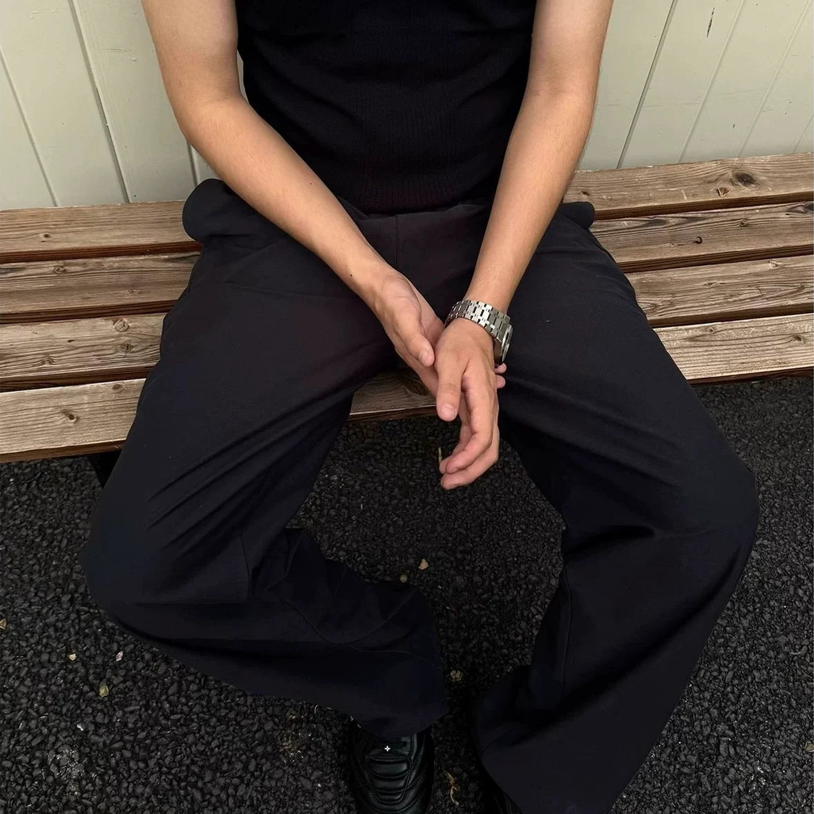 NOAH MARS niche trend brand 7A antibacterial and cool feeling, no ironing Western pants, breathable old-fashioned style, sports and casual pants for men