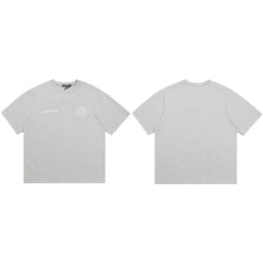 Cole Buxton Gray Circular Badge Minimalist Logo T-Shirt
