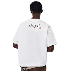 NOAH MARS Small Fashion Brand python leather calligraphy seal on the back American casual men's cotton China-Chic short sleeve T-shirt
