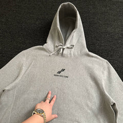 NOAH MARS niche trendy brand two bar wave men's American casual thread splicing trendy hooded sweatshirt