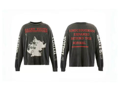 Saint Michael "SAINT YOUTH" Long Sleeve - Black