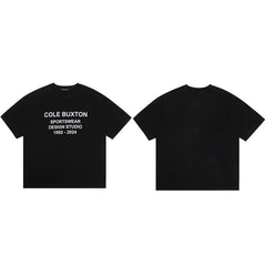 Cole Buxton Black Sportswear Design Studio T-Shirt