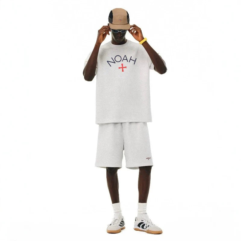 NOAH MARS American casual fashion brand lightning embroidery small label shorts men's sports and casual style five quarter pants