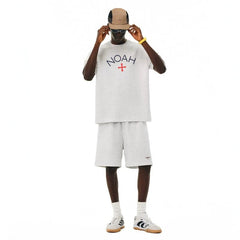 NOAH MARS American casual fashion brand lightning embroidery small label shorts men's sports and casual style five quarter pants