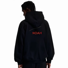 NOAH MARS Autumn New Product Wave Wave American casual hooded sweatshirt with looped fur and trendy zipper jacket for men