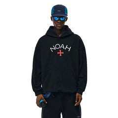 NOAH MARS niche trendy brand Black Soul Cross American casual loose thread splicing trendy hooded sweatshirt
