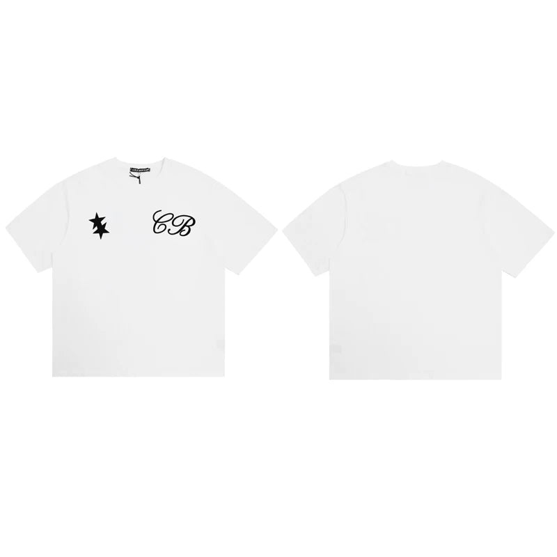 Cole Buxton White Punk Star CB Logo T-Shirt