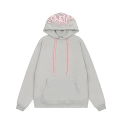 Syna World Hood Graphic Pullover Hoodie (Grey)
