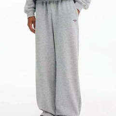 NOAH MARS logo embroidered cross looped micro flared sweatpants, sports and casual pants, men's versatile pants